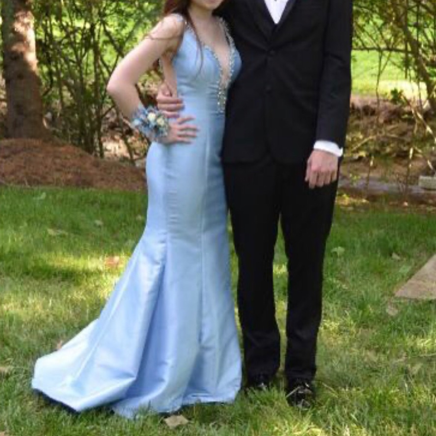 Sherri Hill Light Blue Prom Dress In A Size 2